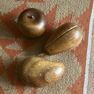 Wooden Fruit Decor Set